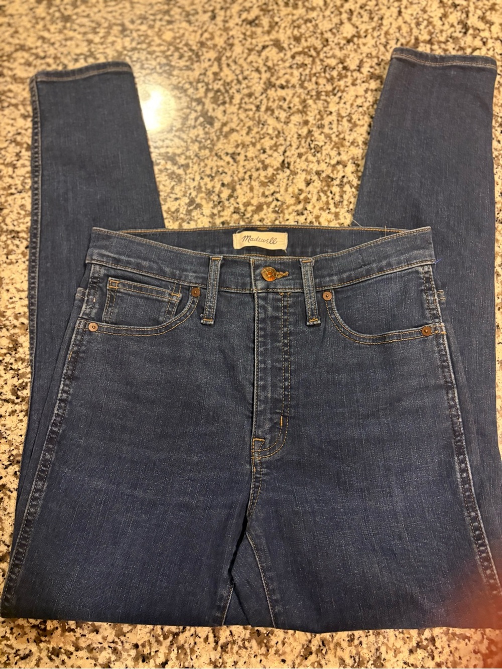 Madewell Indigo 10 in High-Rise Skinny Jeans